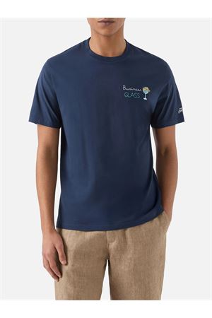 T-Shirt Portofino Man In Cotone Con Stampa Frontale MC2 SAINT BARTH | T-shirt | POT000100164L